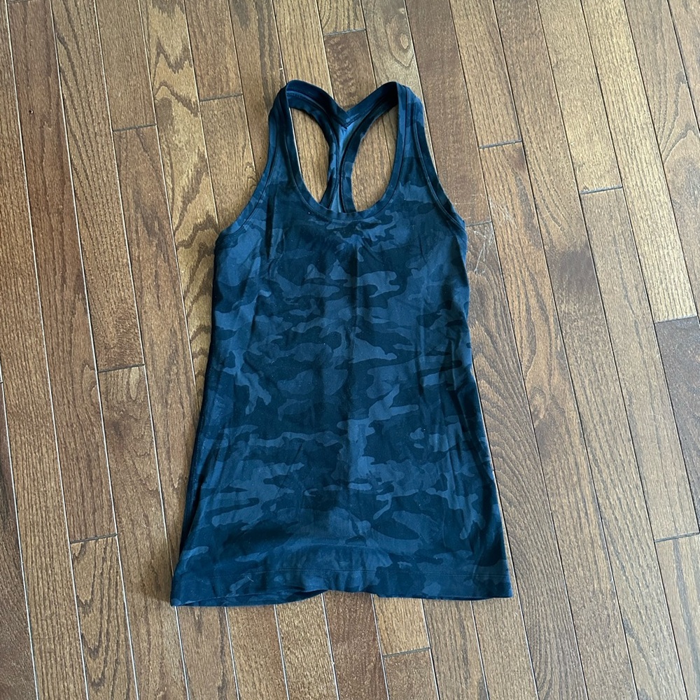 lululemon athletica Black Camo Tank Top